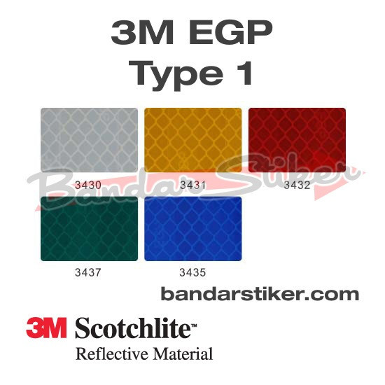 Jual 3M Scotchlite Egp 3430 Prismatic Tipe 1 Stiker Rambu Reflektor ...
