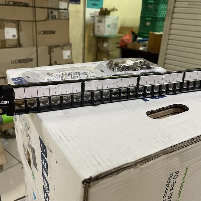 Jual Belden patch panel ftp cat 6A 10 giga 24 port [ REY ACC ] | Shopee ...