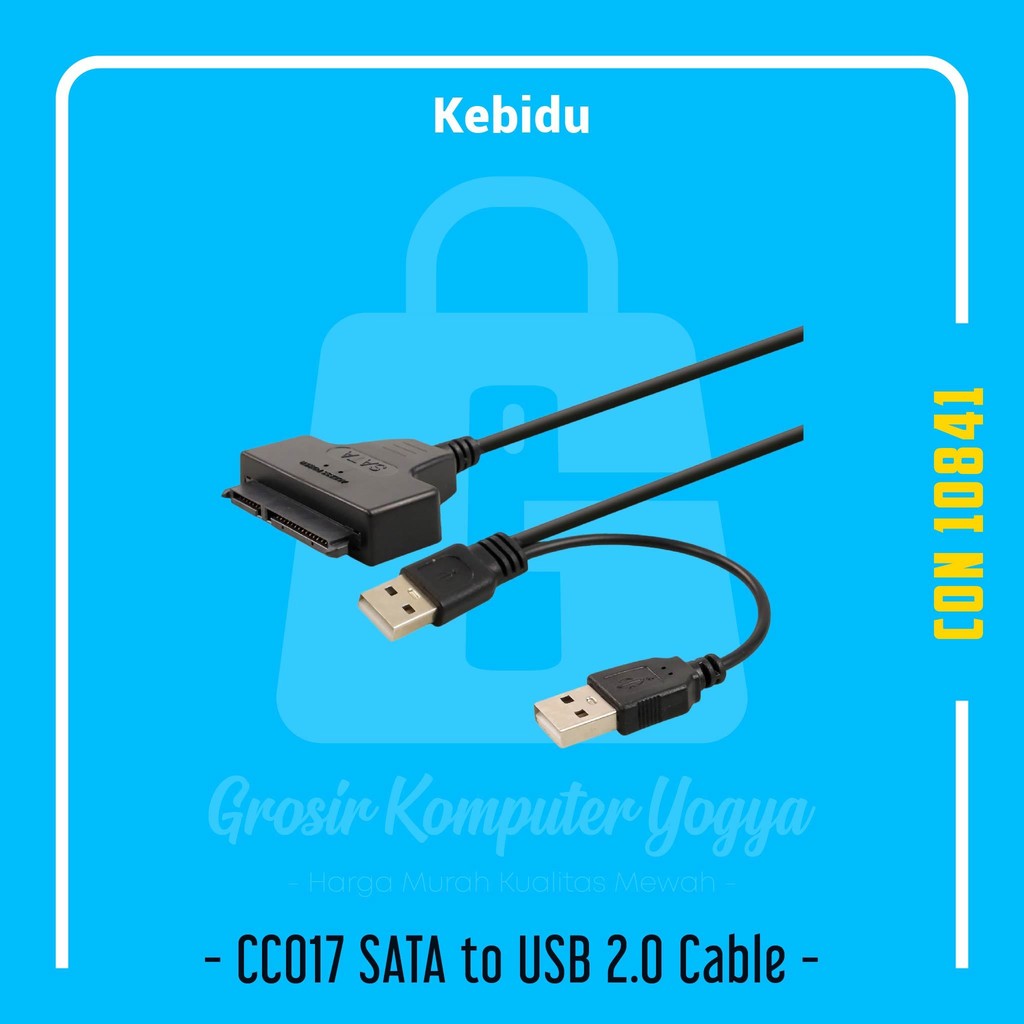 Jual Kebidu CC017 SATA to USB 2.0 HDD SSD Cable Adapter | Shopee Indonesia