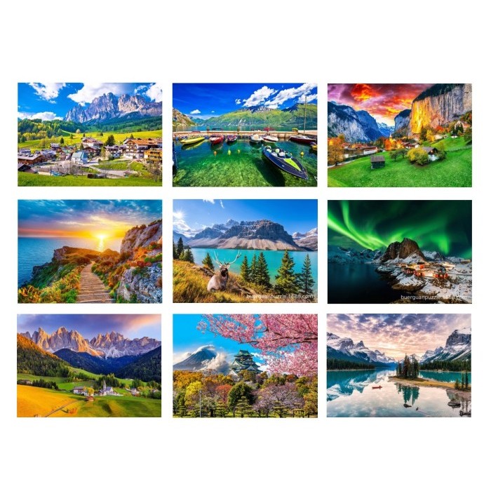 Jual 1000 PCS JIGSAW PUZZLE VIEW COLLECTIONS | Shopee Indonesia