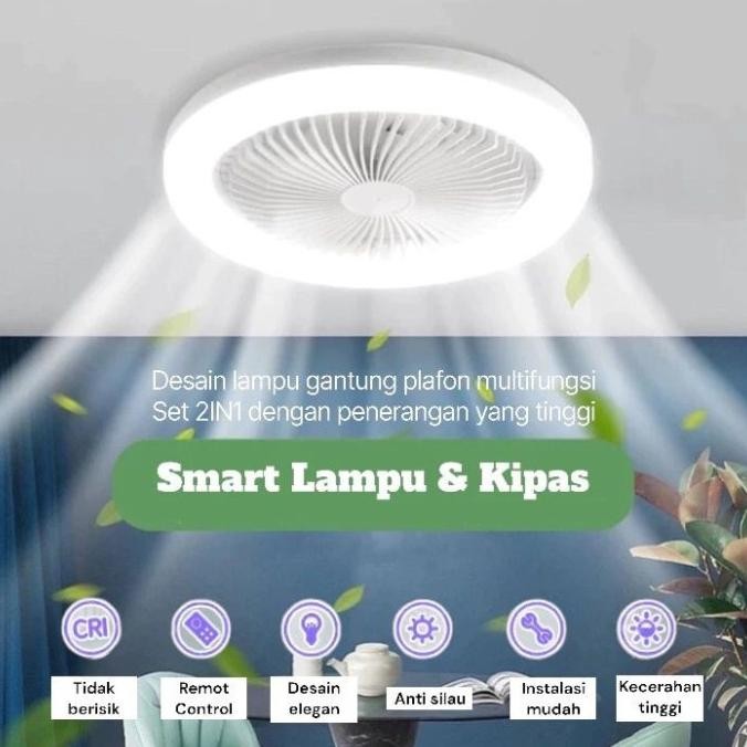 Jual KIPAS - 2IN1 LAMPU FAN LED + KIPAS ANGIN GANTUNG DI PLAFON ADA ...