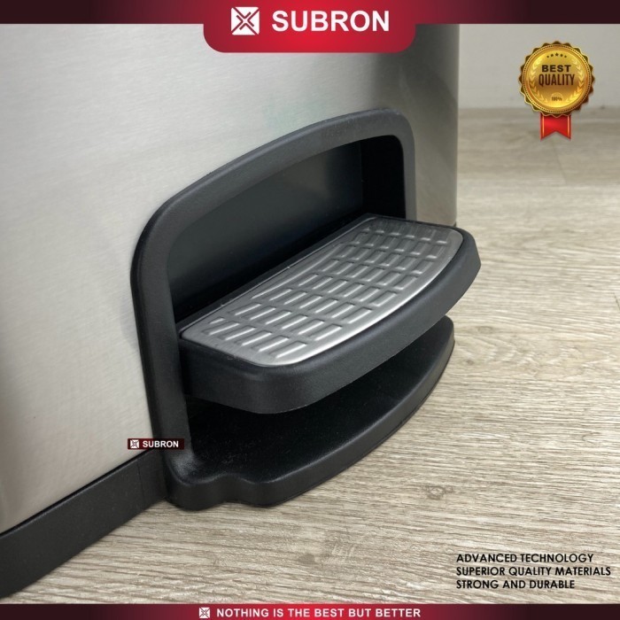 Jual SUBRON Tempat Tong Sampah 30L Hidrolik Kotak Stainless Injak ...