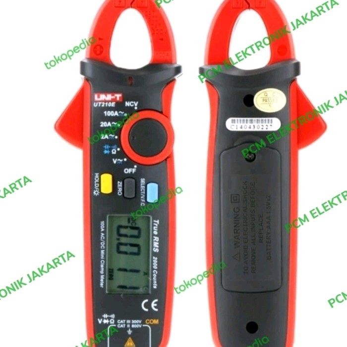Jual Jual Clamp Meter Multi Multimeter Uni T Ut 210E Ut210E | Shopee ...