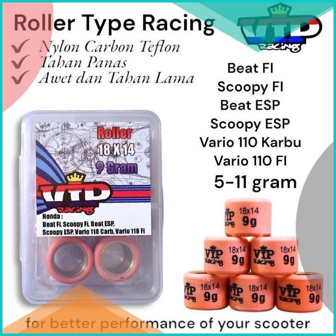 Jual Roller VIP Racing Honda Beat FI Tipe Racing 07D35Z4 :) | Shopee ...