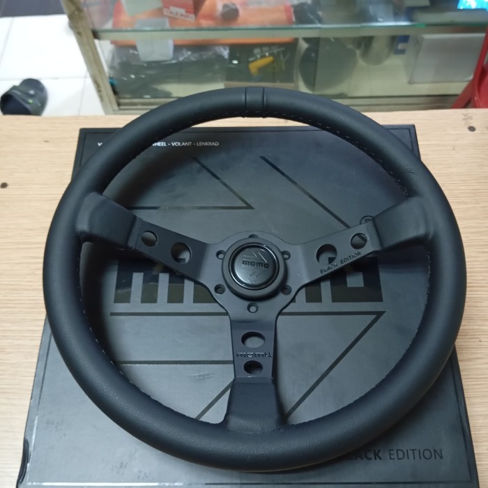 Jual Setir / Stir Mobil Racing Momo Prototipo Black Edition Kulit ...