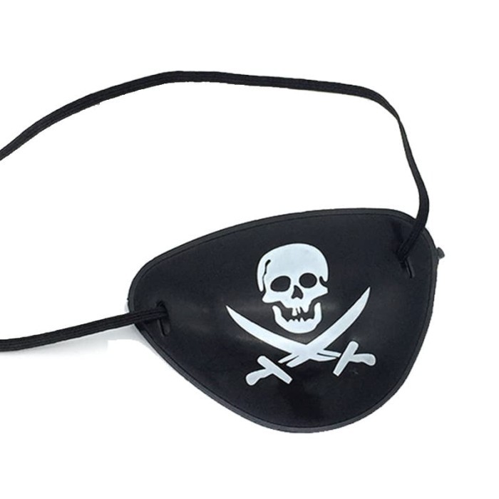 Jual Sholikha - Pirate Eyepatch Captain Hook Penutup Mata Bajak Laut ...