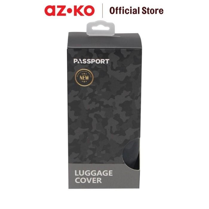 Jual Azko Passport Ukuran S Sarung Koper Camo - Hitam | Shopee Indonesia