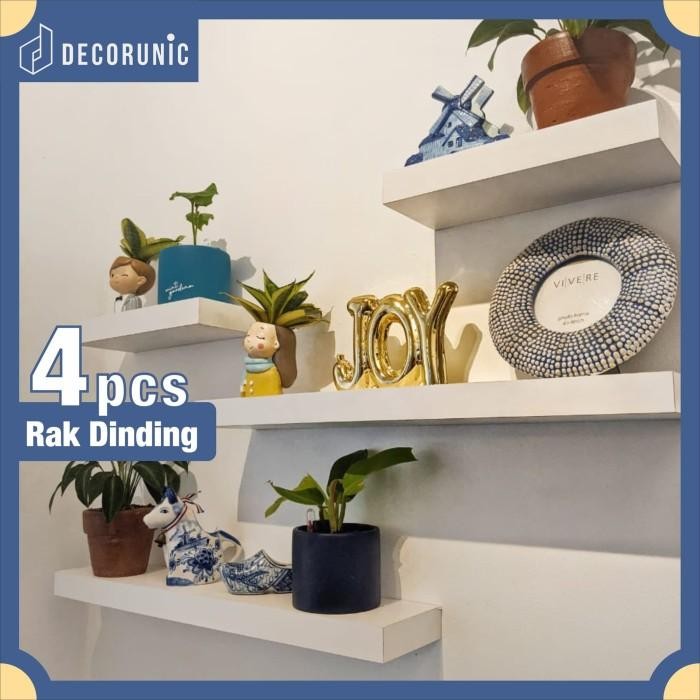 Jual [Decorunic] Floating Shelf-Rak Dinding Minimalis Ukuran 30,30,60 ...