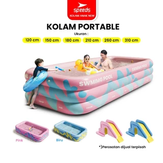 SPEEDS Kolam Renang Anak Ukuran Jumbo Kolam Renang Tiup Pompa Bahan Kuat Inflatable Swimming Pool For Kids 020-52