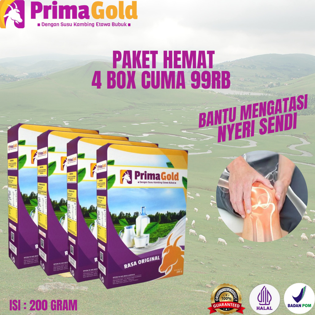 Jual 4 BOX Primagold Susu Kambing Etawa Menjaga Kesehatan Jantung ...
