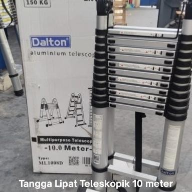 Jual Diskon Tangga Lipat Aluminium Teleskopik 10 Meter Tangga Lipat 10