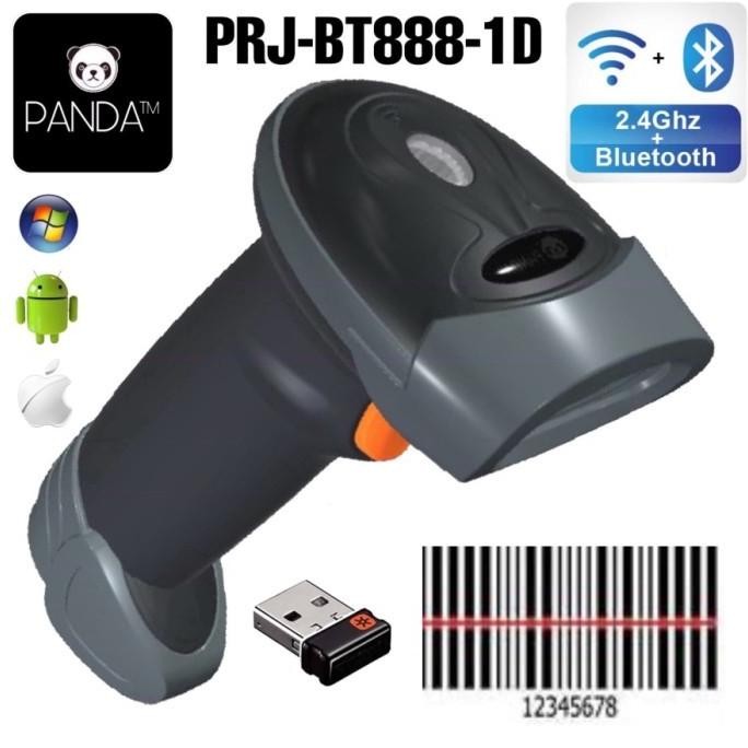Jual PANDA PRJ BT888 1D WERELESS LASER BARCODE SCANNER (BLUETOOTH+2.4G ...