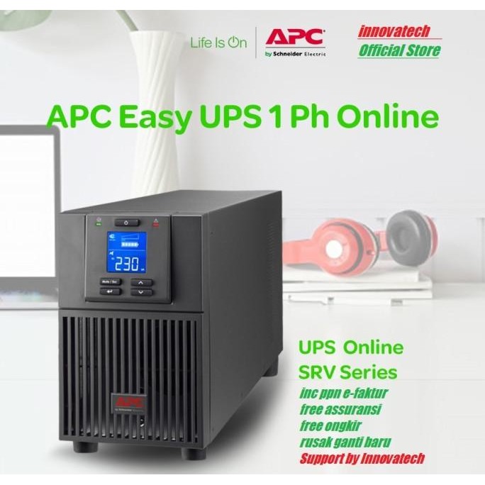 Jual Apc Srv1Ki Srv1Kie Srv1Ki-E Easy Ups Smart Online 1000Va Original ...