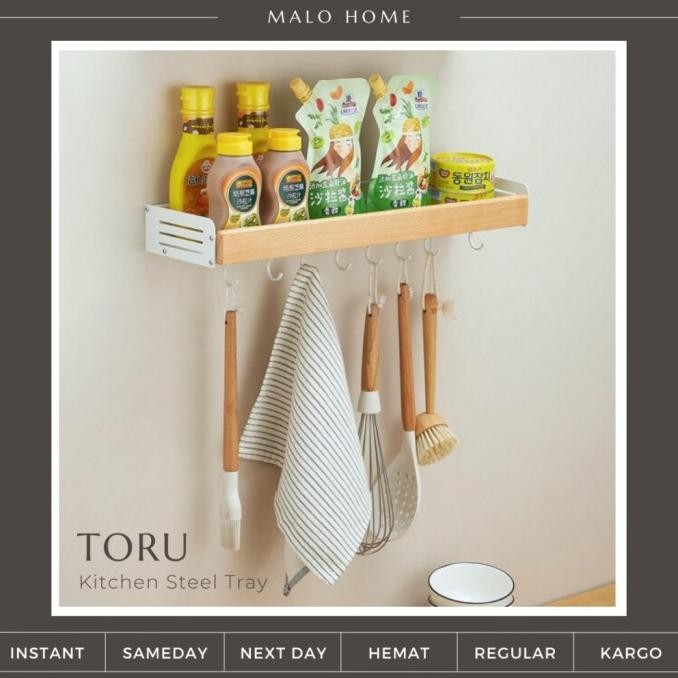 Jual MALO HOME - TORU TRAY gantungan peralatan masak gantungan rak ...