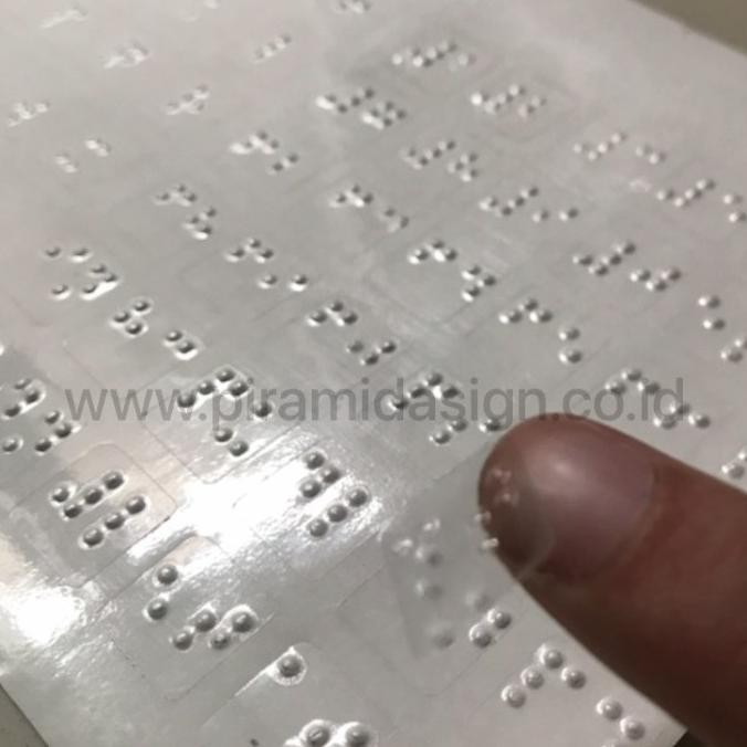 Jual Keyboard Sticker Braille Tuna Netra Low Vision Alat Bantu Difabel ...