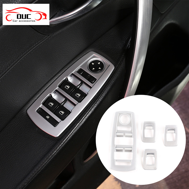 Jual ABS Chrome Car Window Glass Lifting Buttons Frame Trim | Shopee ...