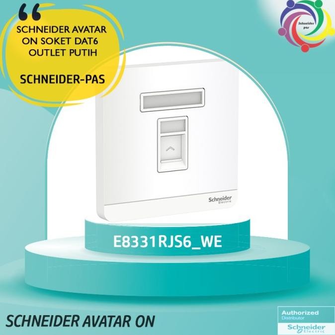 Jual Sale Schneider Avatar On Soket Dat6 Outlet Putih E8331Rjs6_We ...