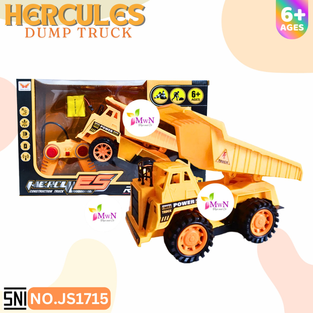 Jual MWN R/C Hercules Construction Cars - Dump Truck No.JS1715 | Shopee ...