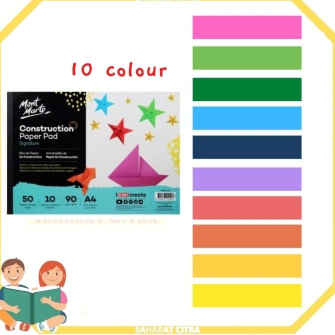 Jual Kertas Construction Paper / Origami Double Face A4 Stok Terbatas ...