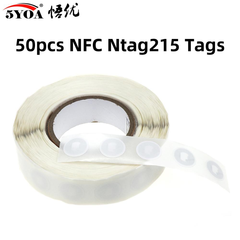 Amiibo Compatible Tags 10-Pack NTAG215 NFC Coin Tags - Compatible With TagMo  & All NFC Phones For Amiibo & Automation NTAG215 NFC Tags