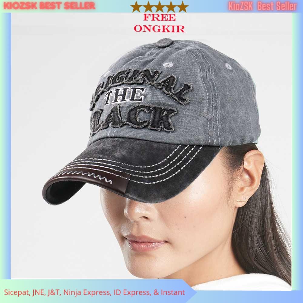 Jual Topi Baseball Cap Original The Black Retro Washed Style - Light ...