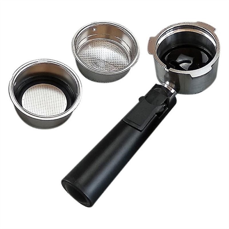 Porte-filtre Sans Fond 51mm Avec Puck Screen - Compatible DeLonghi EC680 EC685 Et Smeg