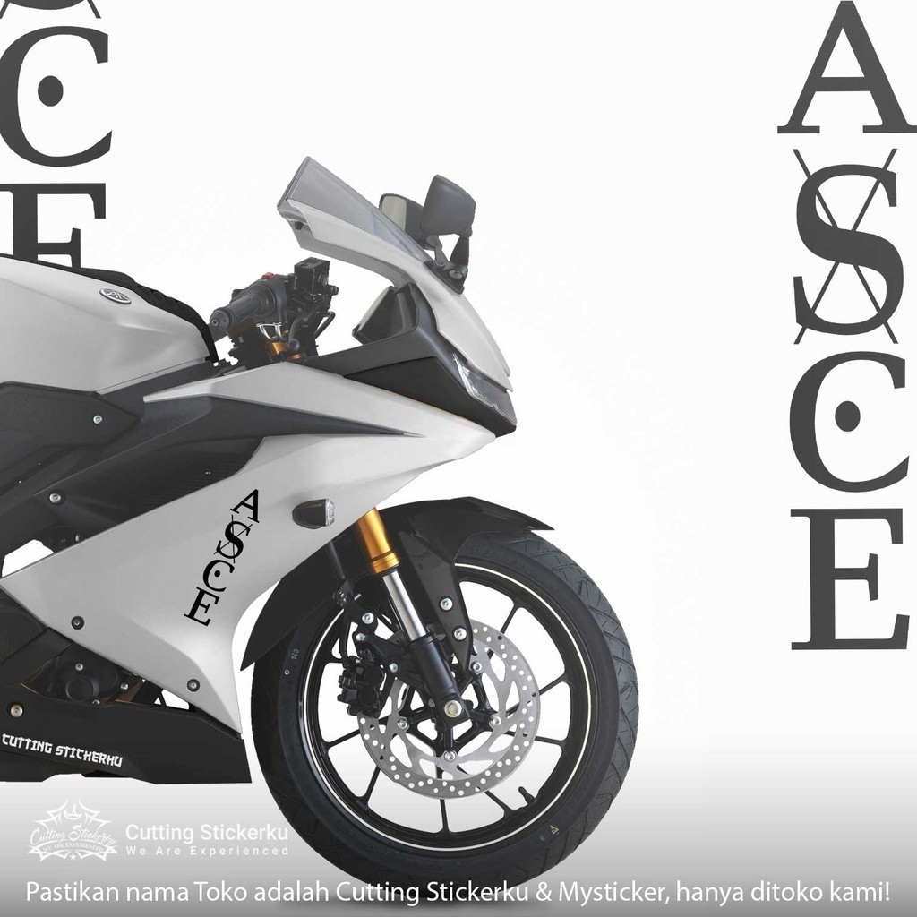 Jual Cutting Stiker Asce Tatto Ace Variasi Motor Mobil Sticker One ...