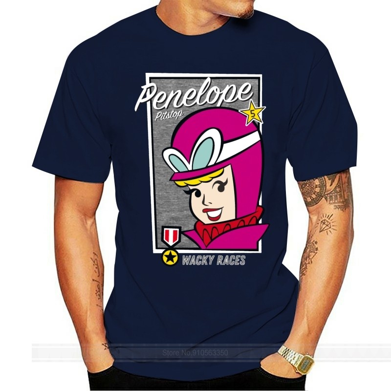 Jual Kaos hitam cotton T-shirt Kaos Pria Penelope Pitstop Pit Stop 5 ...