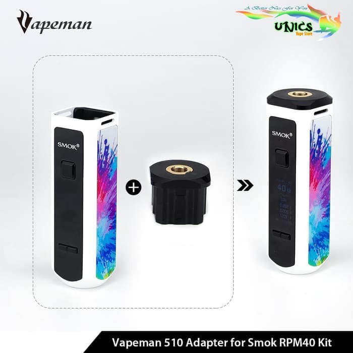 Jual Vapeman 510 Adapter for SMOK RPM40 Kit - Original By Vapeman RPM ...