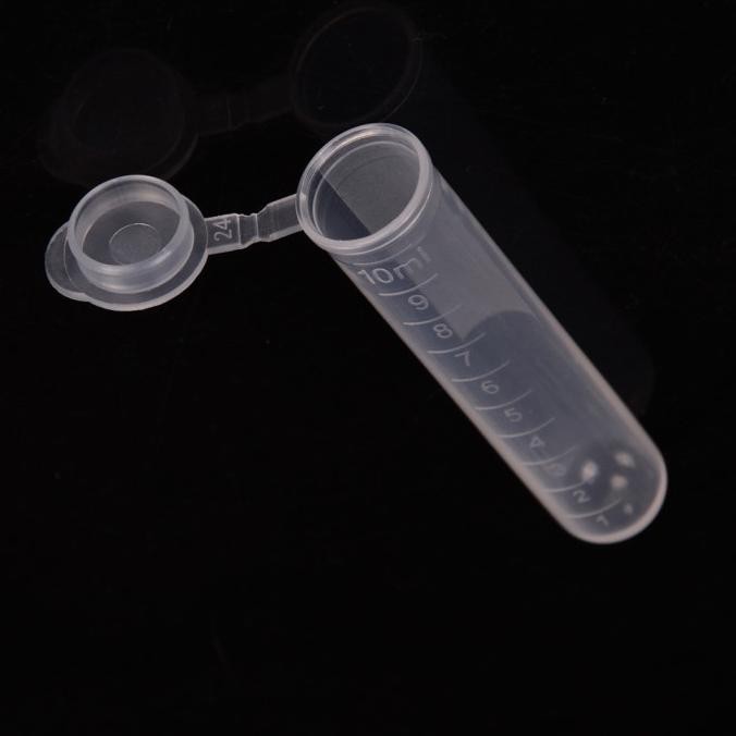 Jual 20pcs 10ml Sample Test Tube Specimen Tube Lab Supplies Clear Micro ...