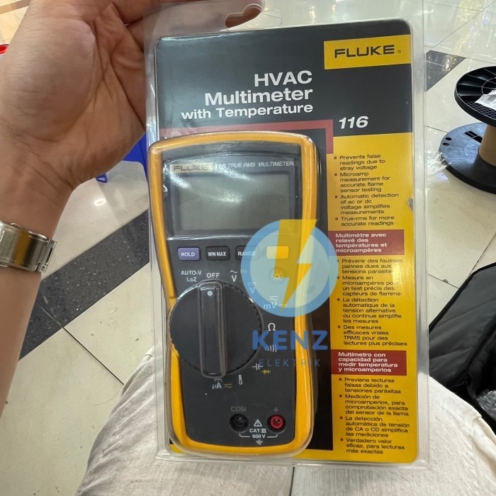 Jual Terbagus Digital Multimeter True Rms Fluke 116 Hvac | Shopee Indonesia