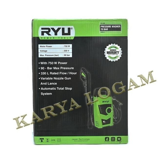 Jual Mesin Jet Cleaner Ryu Japan Alat Cuci Steam Mobil Motor 90 Bar ...