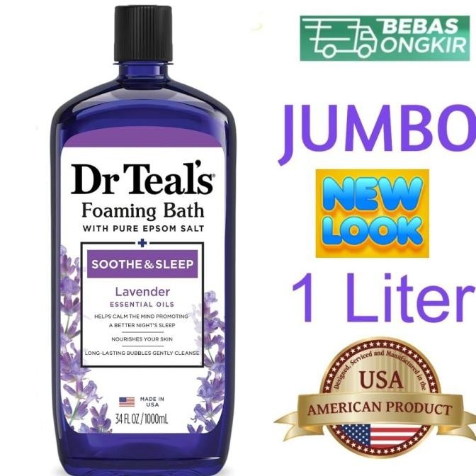 Dr Teals Foaming Bath With Pure Epsom Salt Sleep Bath 1L