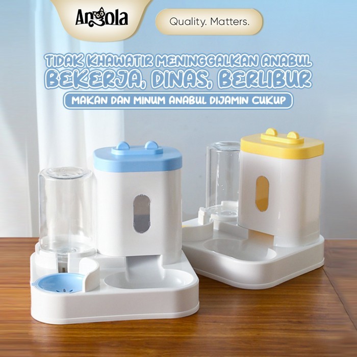 Jual Angola Tempat Makan Kucing Dispenser Anti Semut M Tempat Minum Anjing Pet Feeder Otomatis