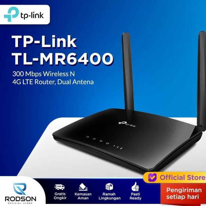 Jual TP Link TL-MR6400 300Mbps Wireless N 4G LTE Router SIM Card ...