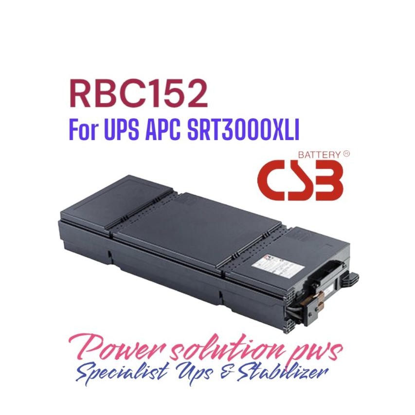 Jual RBC152 Replacement Battery Catrige For Ups Apc Srt3000xli. CSB 125 ...