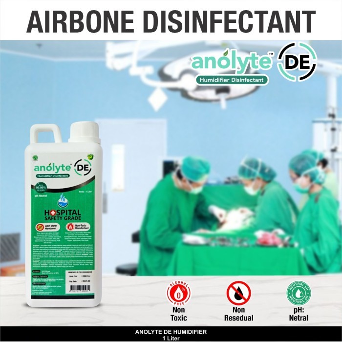 Jual Cairan Desinfektan Untuk Humidifier Anolyte Hospital Disinfectant