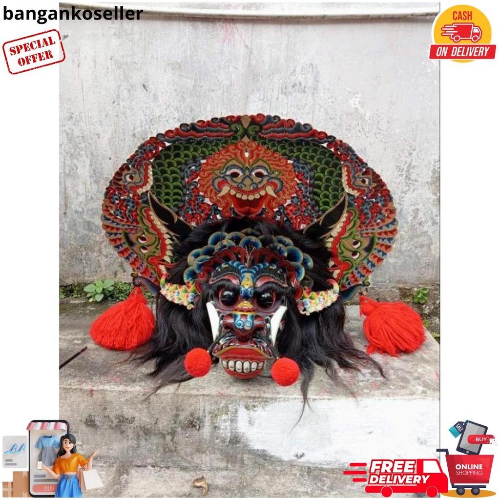 Jual Mainan Tradisional Barongan Telon|Barongan Devil|Barongan Anak ...