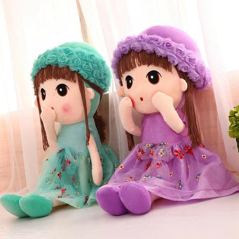 Jual 43/60cm rag doll stuffed dolls plush plush wedding rag doll cute ...