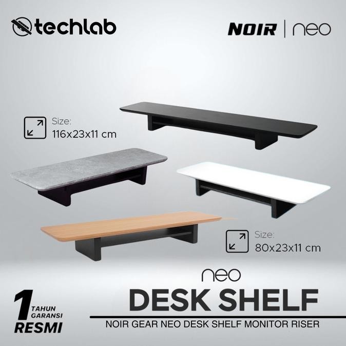 Jual TERMURAH - Noir Desk Shelf Monitor Stand Riser Meja / Setup ...