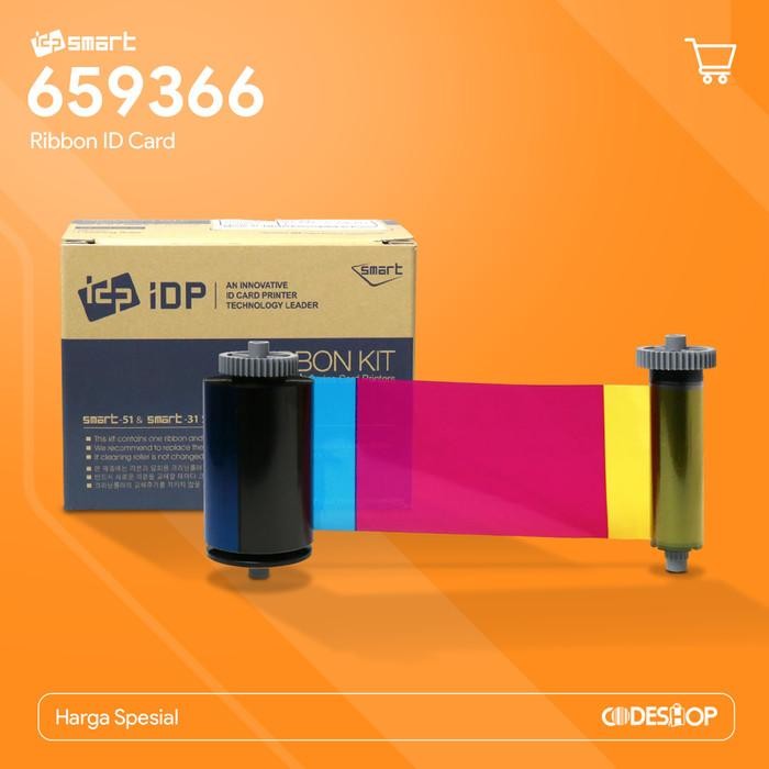Jual Idp Ribbon Kit Id Card Printer Smart 31S Smart 51S Ymcko Colour ...
