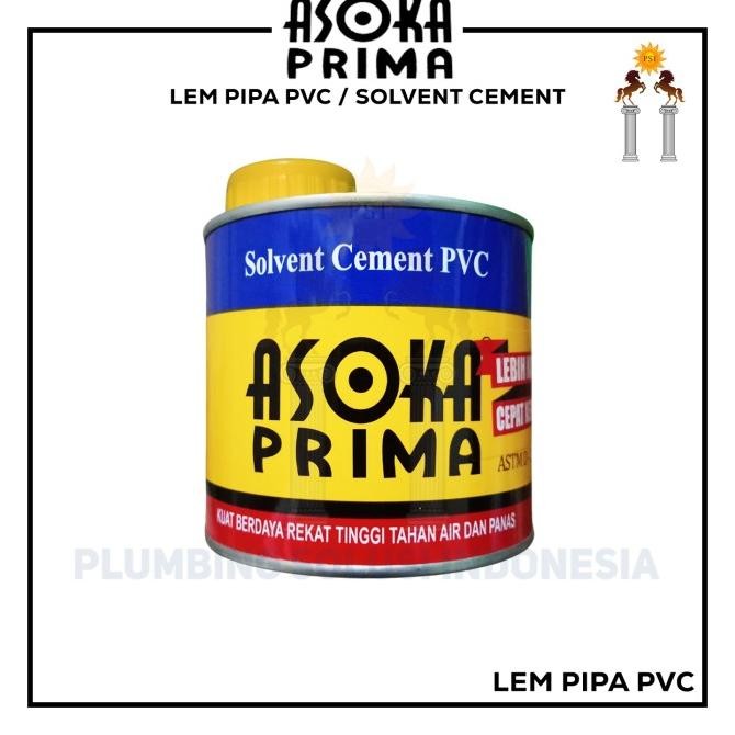 Jual Terbaru Asoka Prima Lem Pipa PVC / Solvent Cement Kemasan Kaleng ...