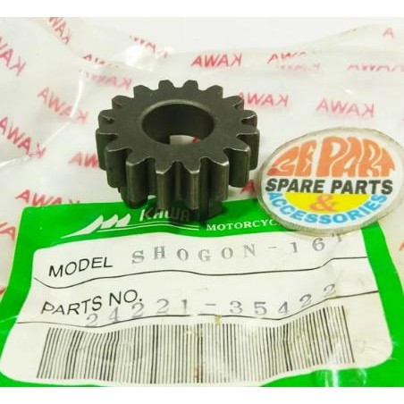 Jual Baru Gigi mesin Shogun 110 16T K4 Gigi Rasio Versneling Suzuki ...