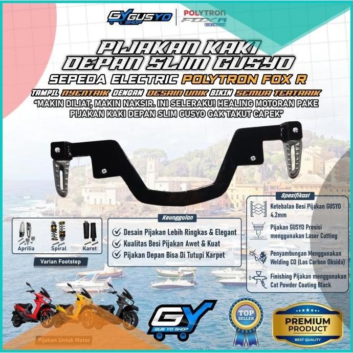 Jual Footstep Depan Pijakan kaki Polytron FOX R S motor listrik molis ...