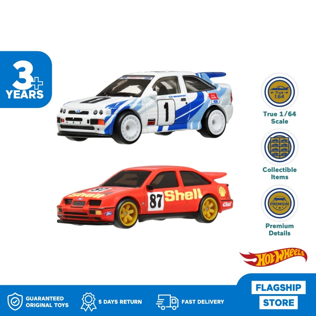 Jual Hot Wheels Premium 2-pack ´87 Ford Sierra Cosworth & ´93 Ford Escort Rs Cosworth - Mainan Mobil Balap Di Seller Mattel - Gandasari, Kota Tangerang - Foto 10