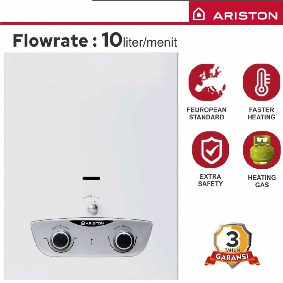 Jual Water Heater Gas Ariston FAST R 10 Liter | Shopee Indonesia