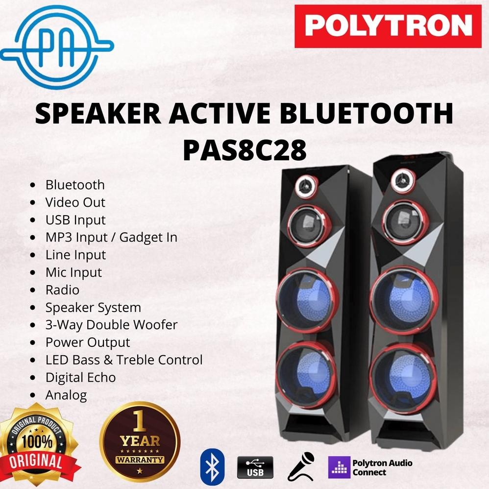 Jual nos speaker active polytron pas8c28/ speaker aktif polytron pas ...