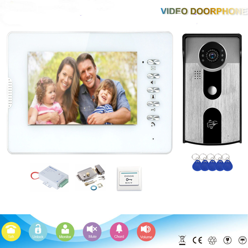 Jual 7 Building Video Intercom Finrprint/RFID/Password Unlock | Shopee ...
