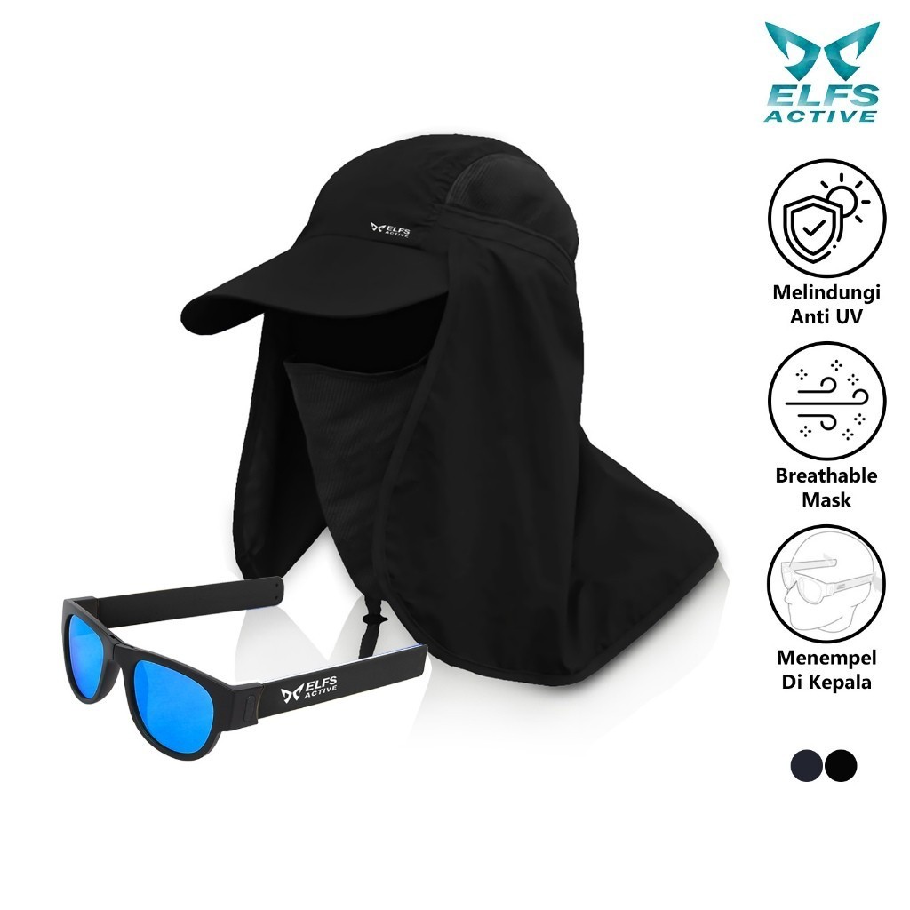Jual ELFS ACTIVE BUNDLE 2 Kacamata Portable dan Topi Mancing Pria ...