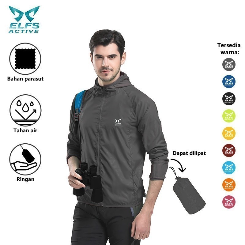 Jual ELFS ACTIVE Jaket Training Olahraga Pria Size M XXL